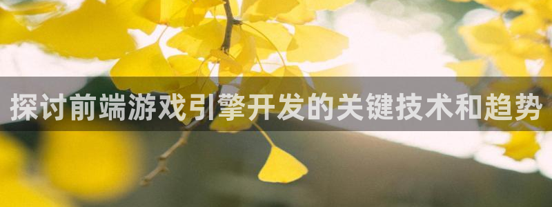 沐鸣注册入口：探讨前端游戏引擎开发的关键