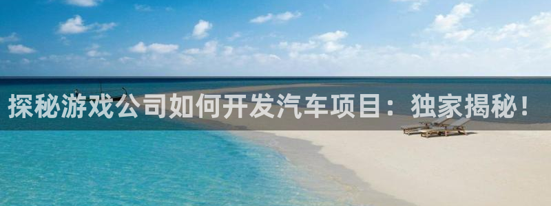 沐鸣平台注册：探秘游戏公司如何开发汽车项
