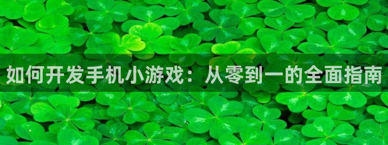 沐鸣网址官网首页：如何开发手机小游戏：从